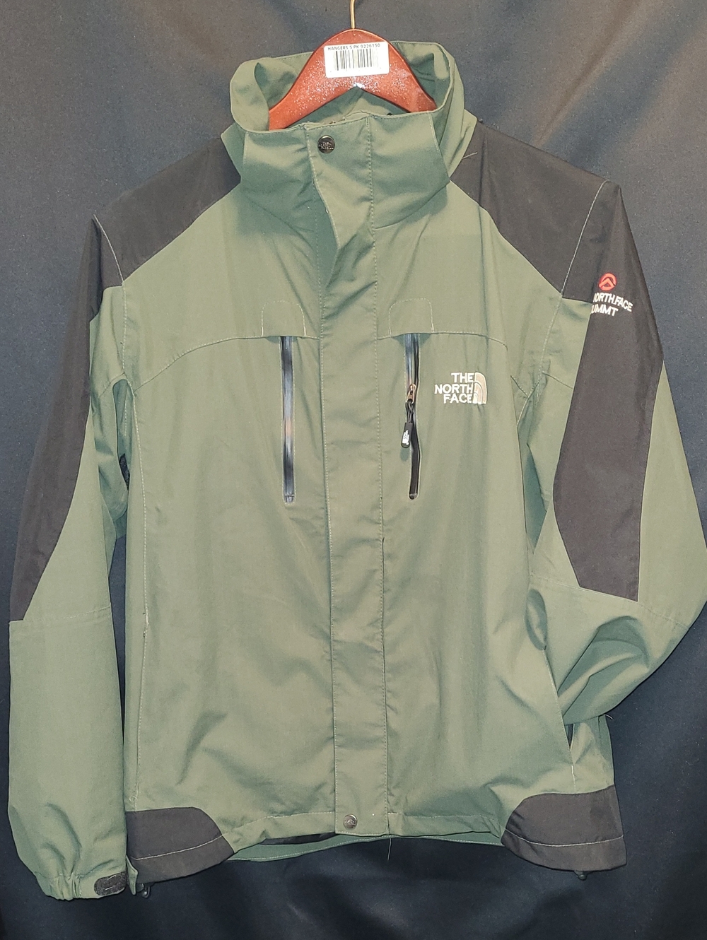 The North Face GORE TEX Summit Edition Green Waterproof Shell Jacket SIZE LARGE